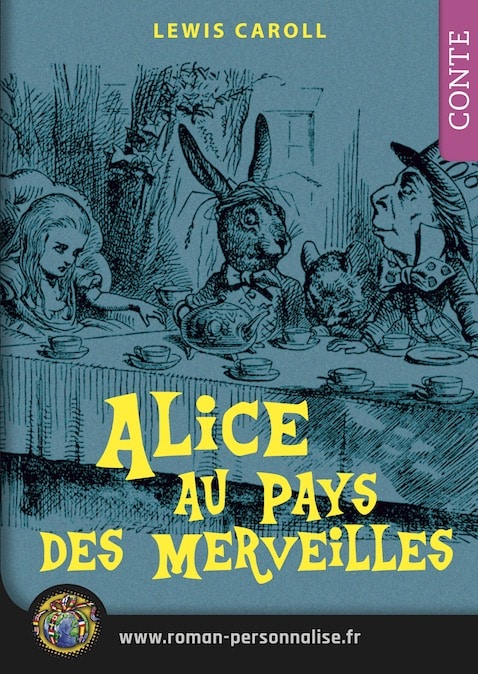 Conte personnalisé couverture Alice au Pays des merveilles