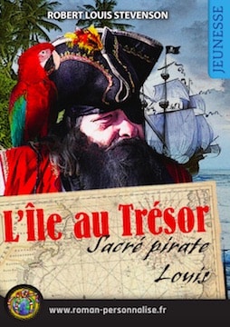 livre personnalisé Ile au Trésor Couverture Louis