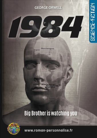 roman personnalisé science-fiction 1984 - format 339x480 une-neutre