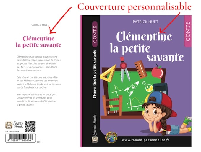 Couverture-roman-personnalisé-Clémentine-la-petite-savante 680x515